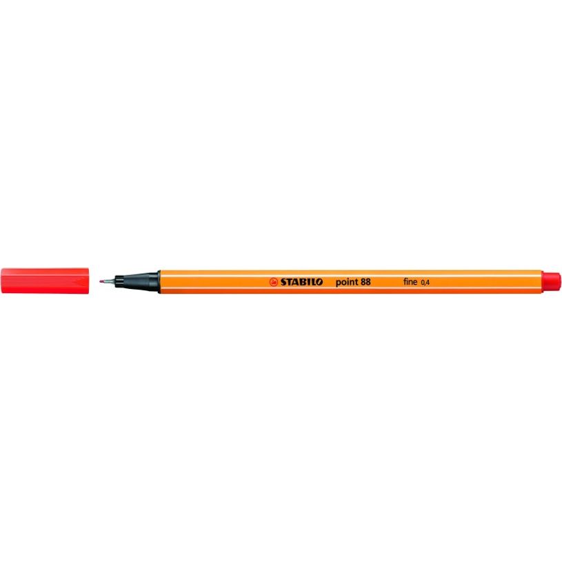 4006381493215-STABILO Point 88 - Feutre fin - 0.4 mm - rouge clair-P_79423032_1-0