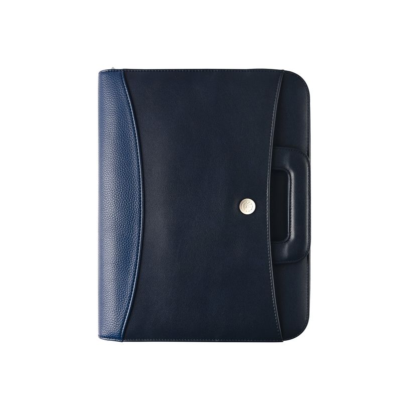 3108724253232-Oberthur Harlem - Conférencier A4 zippé, à poignées - bleu marine-P_79423107_2-0