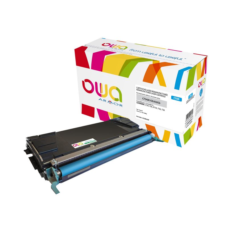 3112539626723-Cartouche laser compatible Lexmark C734A1CG - cyan - Owa K15882OW-P_79423686_1-0