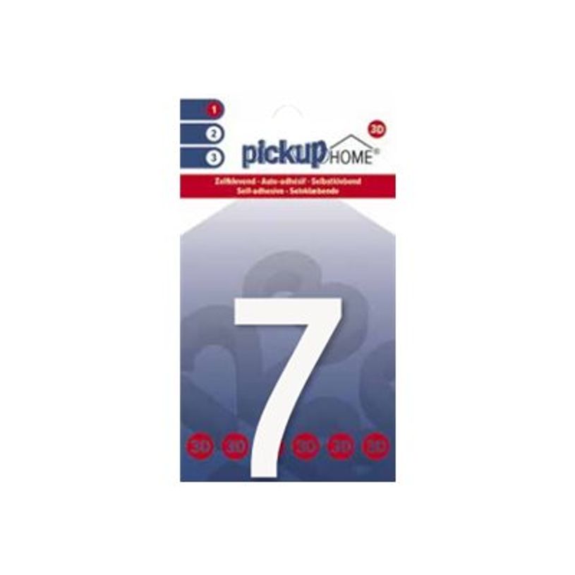 8711234016690-Pickup Home 3D Rio - Étiquette autocollante 60 mm - Chiffre 1 - blanc-P_79427965_1-0