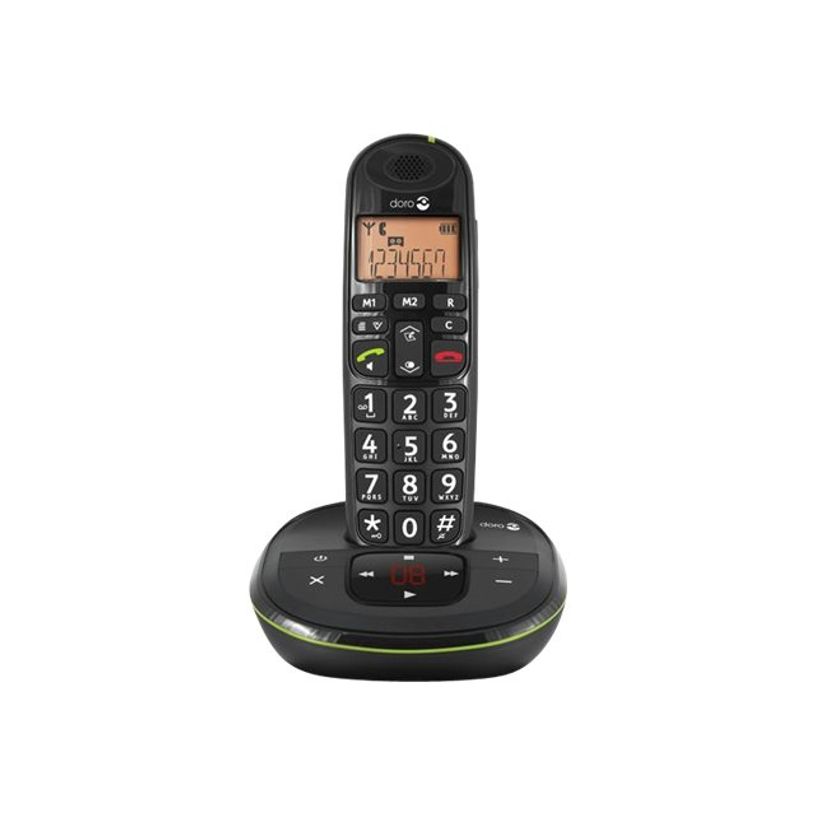 7322460055523-Doro PhoneEasy 105wr - téléphone sans fil - avec répondeur - noir-P_79428363_1-0