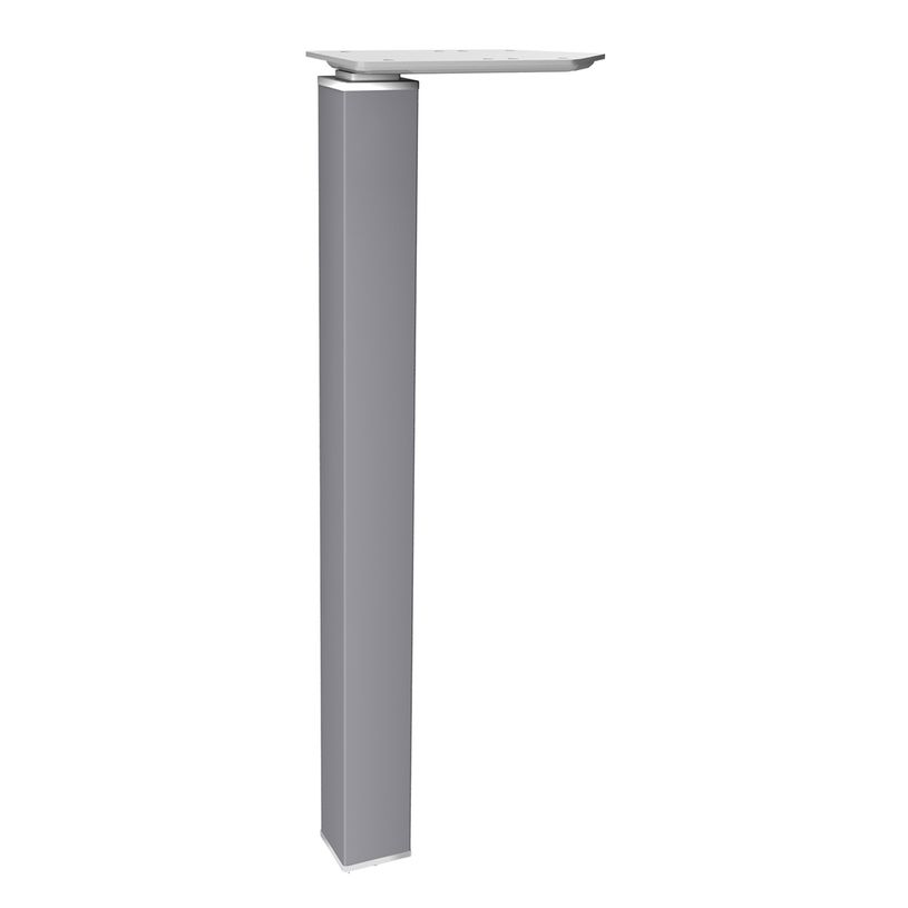 3253310148581-Bureau droit EXPRIM - L160 cm - Plateau imitation Chêne clair - Pieds alu-P_79432227_2-2