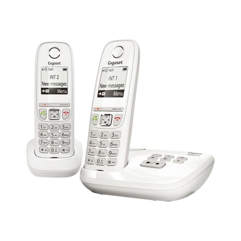 4250366852973-Gigaset AS470 Duo - téléphone sans fil avec répondeur + combiné supplémentaire - blanc-P_79433982_2-0