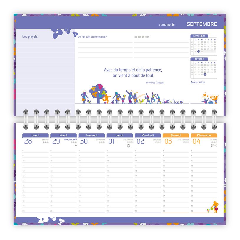 3147280129964-Agenda Oxford Family - 1 Semaine sur 2 pages - 25 x 12 cm - différents modèles disponibl-P_79435678_11-7