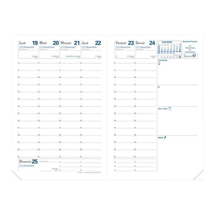 3371010424016-Fidji - Agenda de poche 1 semaine sur 2 pages - 10 x 15 cm - jaune - Quo Vadis-P_79438177_2-0