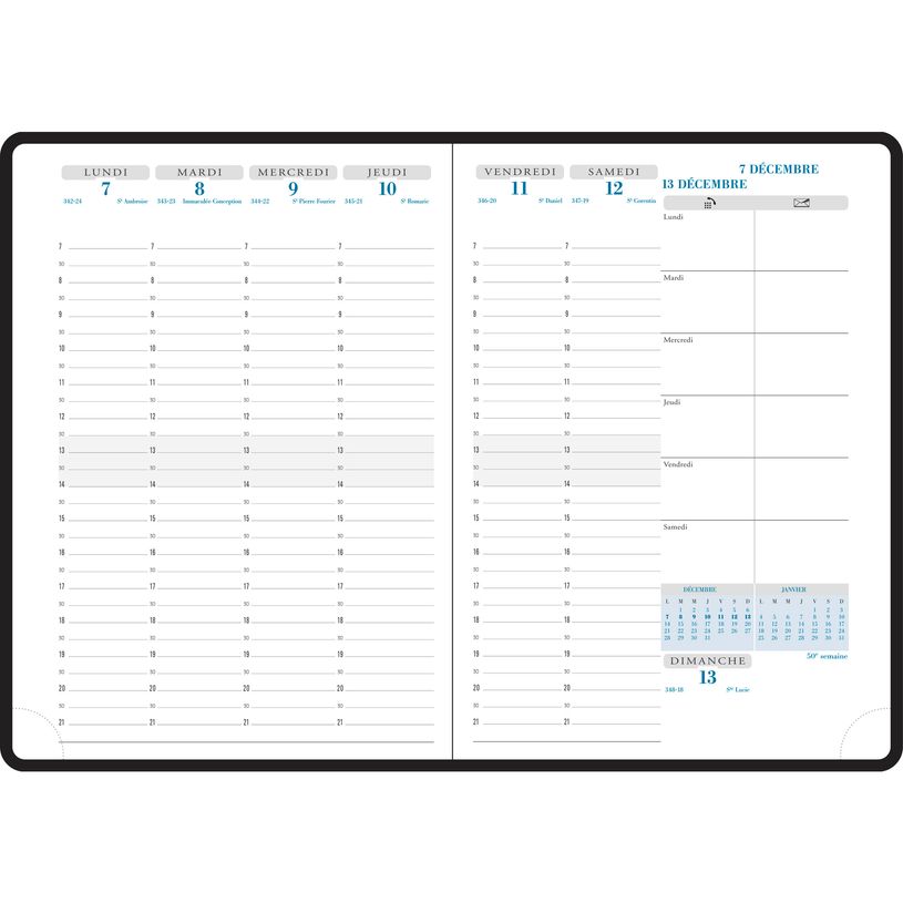 3660942065603-Agenda Amélie Horizons 20 - 1 semaine sur 2 pages - 15 x 21 cm - disponible dans différen-P_79438242_7-4