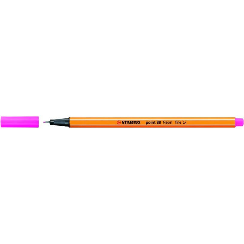 4006381438582-STABILO Point 88 - Feutre fin - 0.4 mm - rose fluo-P_79439233_1-0