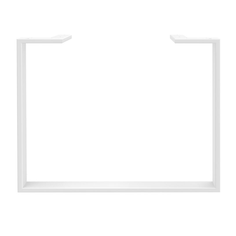 3253310167513-Bureau LOFTER Manager - L180 x P100 x H72,5 cm - sans console - pieds blanc - plateau imita-P_79439330_2-1