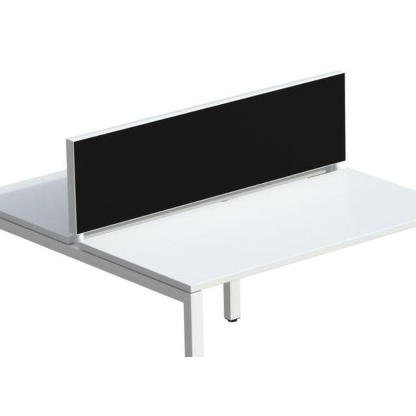 3660141254549-Ecran de séparation cadre aluminium H33 x L160 cm - cadre aluminium blanc - toile noir-P_79441009_1-0