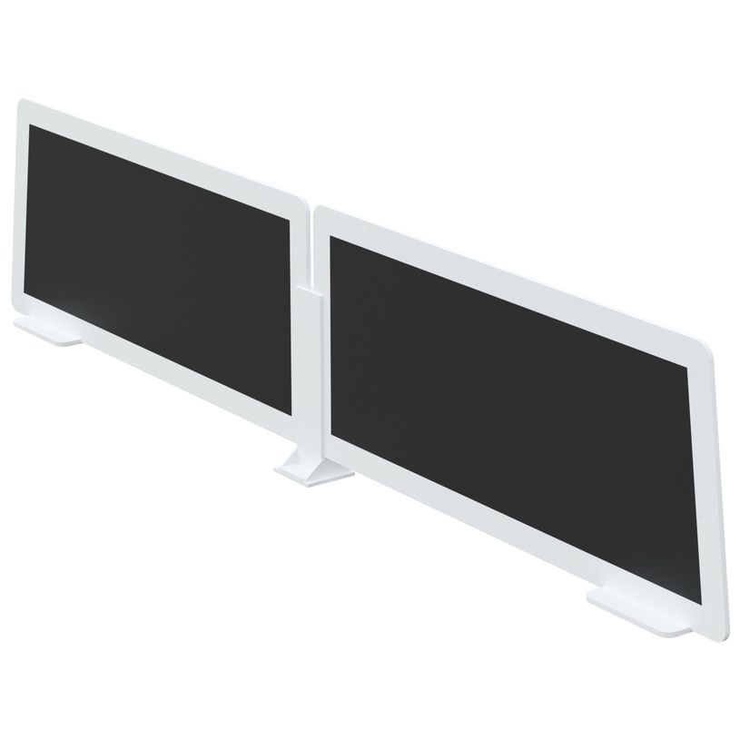 3660141256130-Lot de 2 écrans de séparation en polystyrène - H35 x L60 cm - noir-P_79441072_1-0