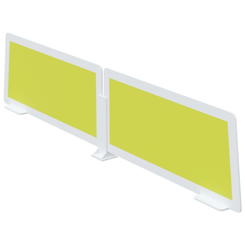 3660141256154-Lot de 2 écrans de séparation en polystyrène - H35 x L60 cm - vert-P_79441074_1-0