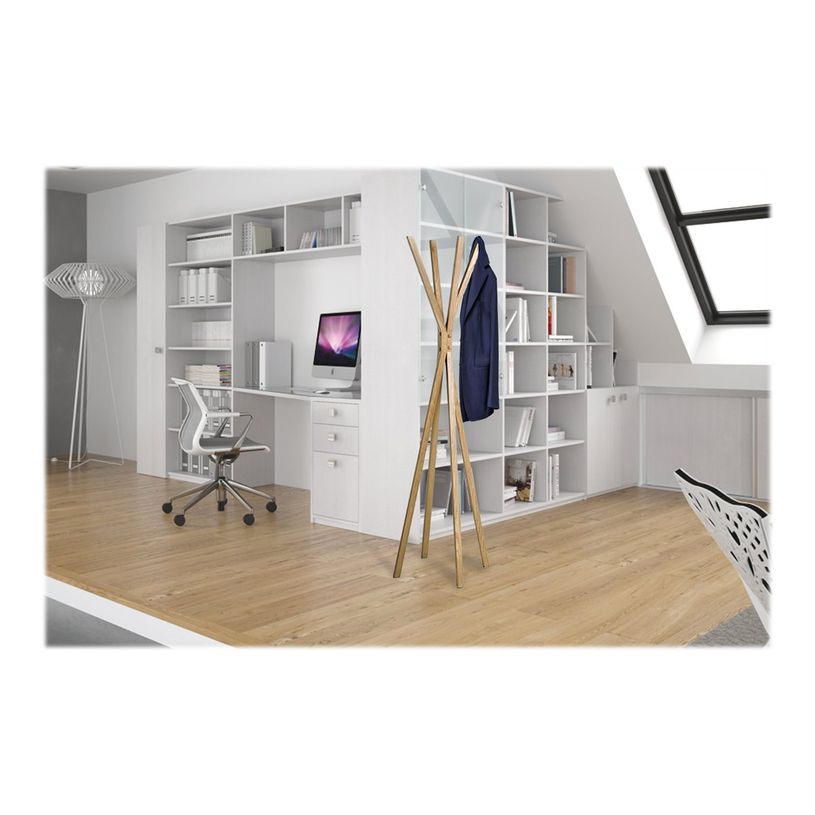 3595560029730-Unilux Tipy - Porte-manteau - 4 patères et 4 crochets - bambou-P_79441168_1-1