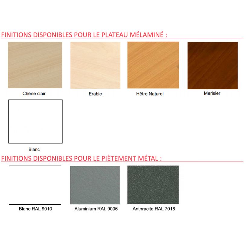 2012349455203-Bureau EVIDENCE - 120 cm - Pieds blancs - Plateau imitation érable-P_79441341_1-0