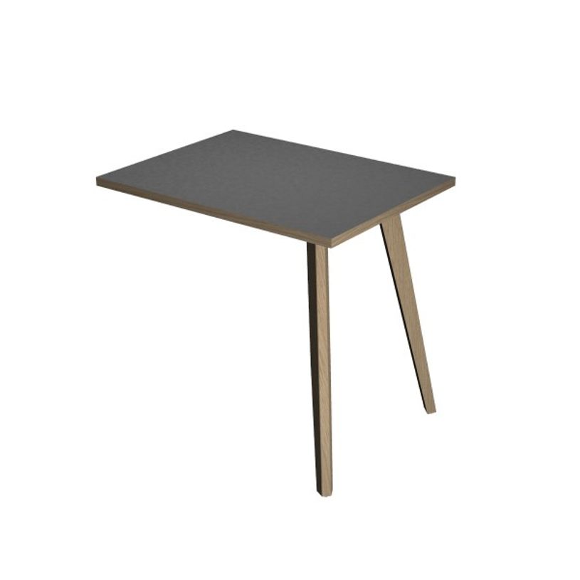 2012349512890-Retour direct pour bureau - L80 x H74 x P60 - Pieds bois - plateau anthracite chants chêne-P_79441785_1-0