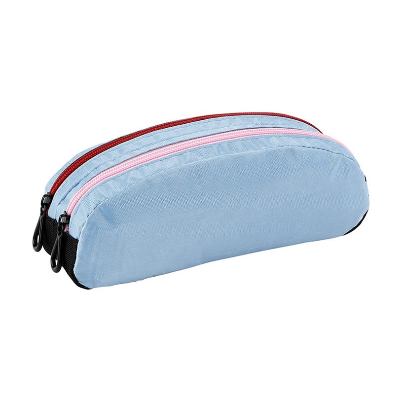 3135258828377-Trousse demi-lune Genius Double - 2 compartiments - 4 coloris disponibles - Viquel-P_79442859_8-3