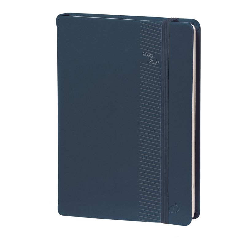 3371010441495-Agenda à élastique Silk Universitaire - 1 semaine sur 2 pages - 10 x 15 cm - marine - Quo-P_79443172_1-0