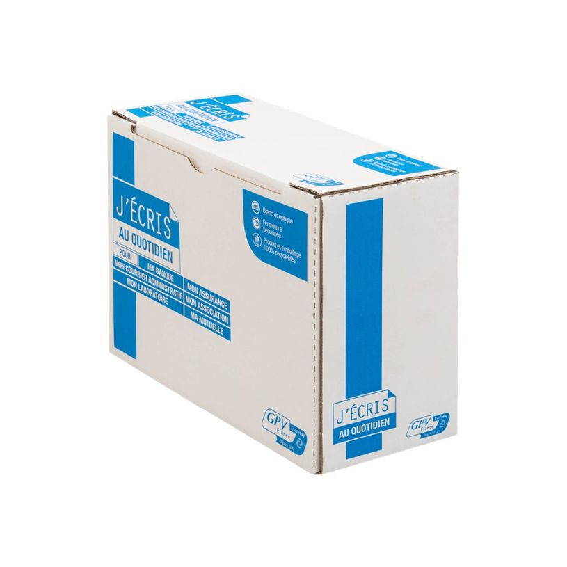 3250650042739-GPV - 250 Pochettes Enveloppes C4 229 x 324 mm - 90 gr - sans fenêtre - kraft - bande adh