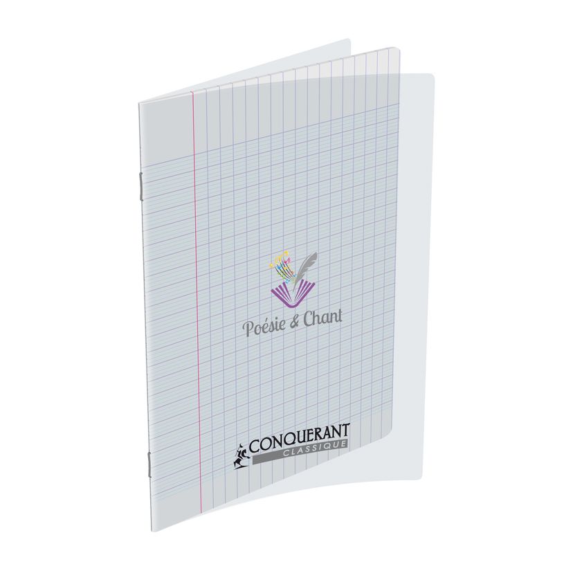 3020120014739-Conquérant Classique - Cahier de poésie et chant 17 x 22 cm - 48 pages - pages blanches et grands c-P_79445390_1-0