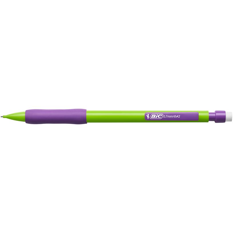 3086123000605-BIC Matic Grip - Pack de 4 porte mines rétractable - HB - 0.7 mm - moyen - avec gomme-P_79445400_5-2