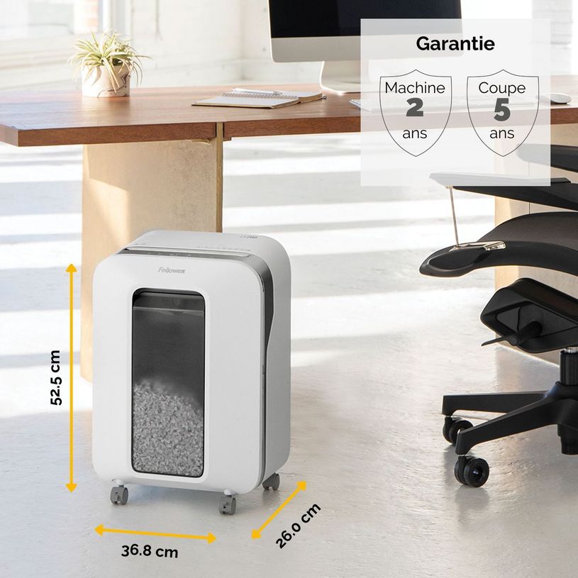0043859751525-Fellowes Powershred LX201 - destructeur de documents coupe croisée microparticules - 12 feuilles -P_79445440_8-4