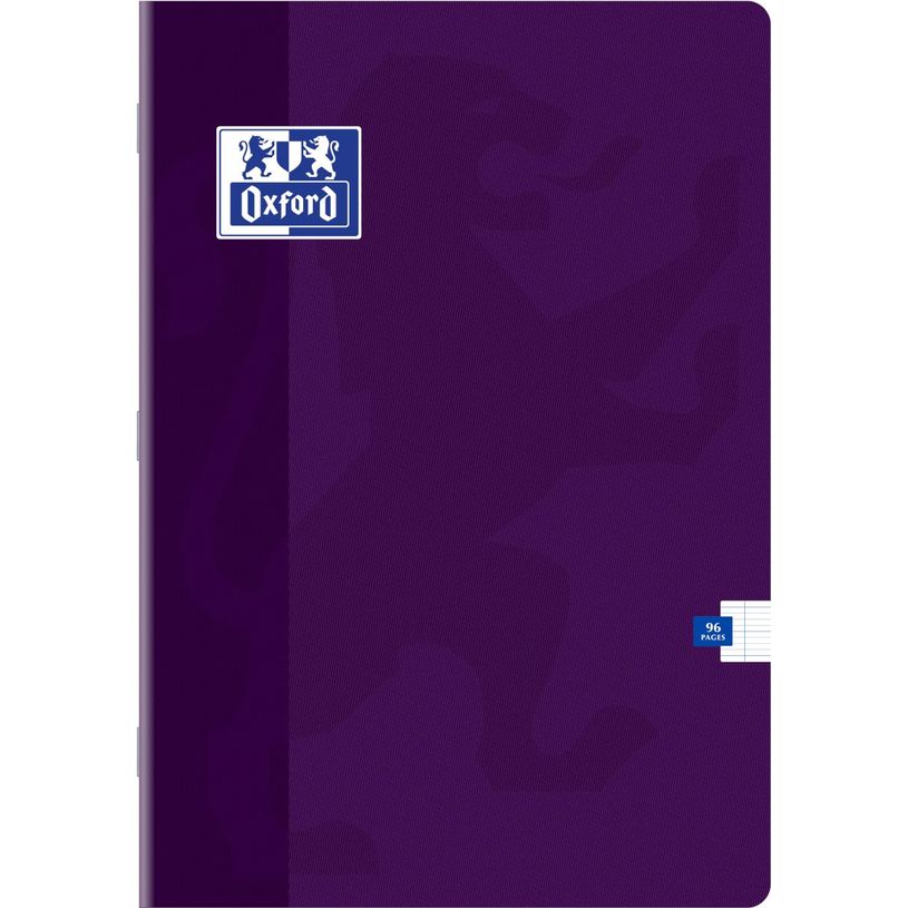 3020122873433-Oxford - Cahier A4 (21x29,7 cm) - 96 pages - grands carreaux (Seyes) - disponible dans différentes cou--9