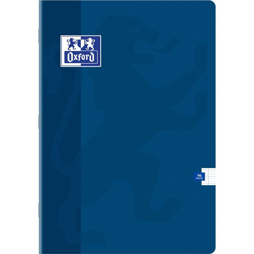 3020122873433-Oxford - Cahier A4 (21x29,7 cm) - 96 pages - grands carreaux (Seyes) - disponible dans différentes cou--1