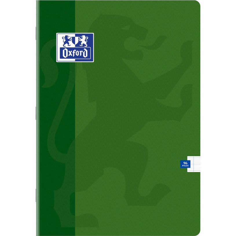 3020122873433-Oxford - Cahier A4 (21x29,7 cm) - 96 pages - grands carreaux (Seyes) - disponible dans différentes cou--3